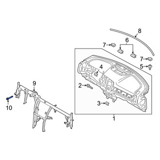 Volvo OE - Instrument Panel Crossmember Bolt