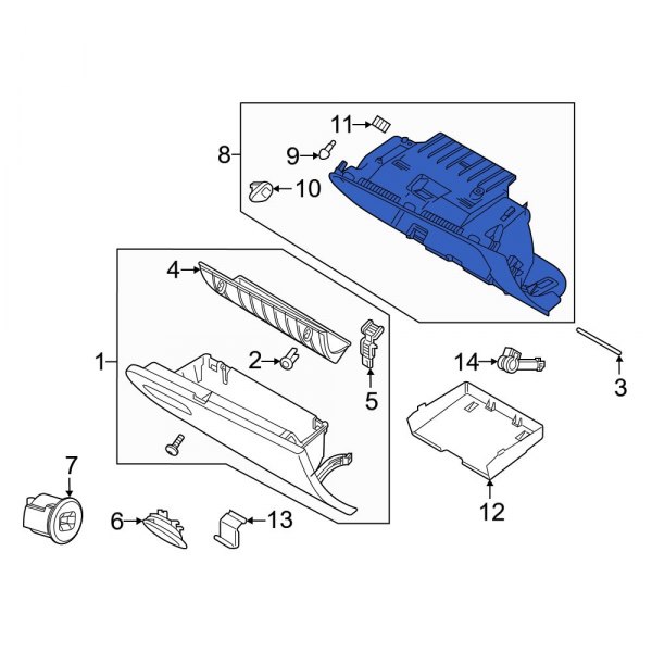 Glove Box Housing