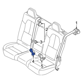 Volvo OE - Rear Right Seat Belt Receptacle