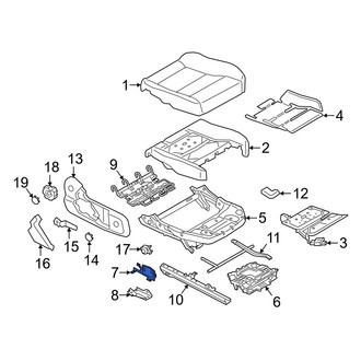 Volvo OE - Front Right Upper Seat Frame Bracket