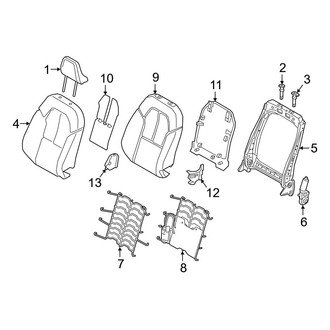 Volvo OE - Seats & Tracks - Passenger Seat Components (Power Seat Back)