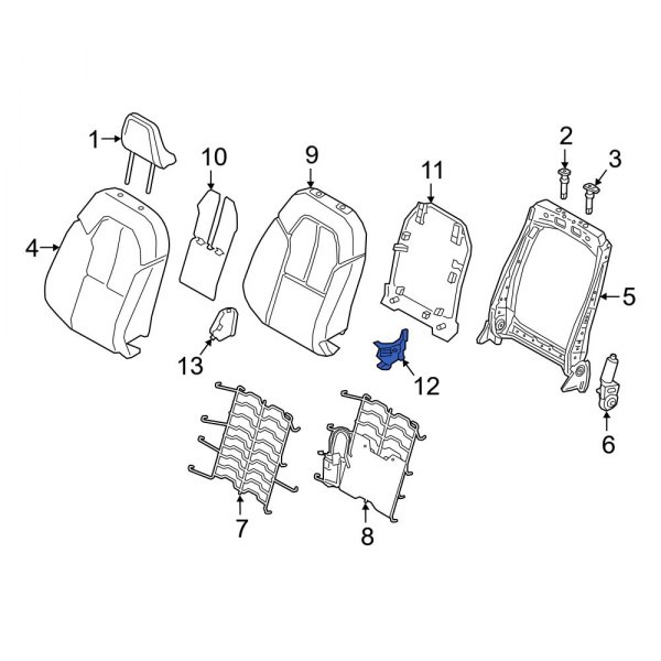 Seat Back Recliner Adjustment Mechanism Cover