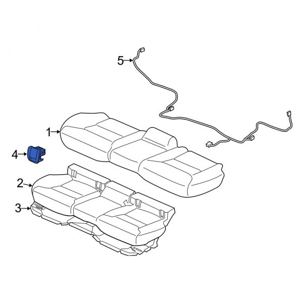 Child Restraint Anchor Plate Bezel