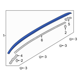 Volvo OE - Left Roof Side Rail