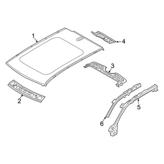 Volvo OE - Roof & Components (With Electric Glass Sunroof)
