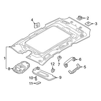 Volvo OE - Roof - Interior Trim (With Electric Glass Sunroof)