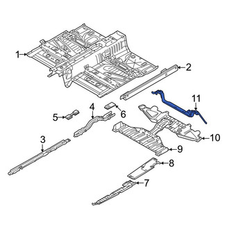 Volvo OE - Rear Floor Pan Splash Shield Bracket