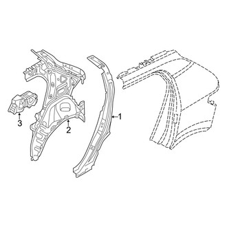 Volvo OE - Quarter Panel - Inner Structure