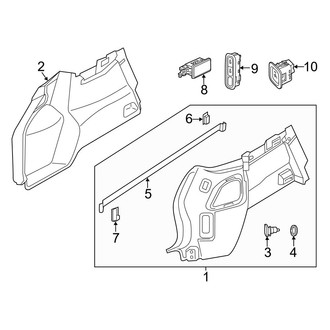 Volvo OE - Quarter Panel - Interior Trim (Side Trim), (B4 Plus / B5 Core / B5 Plus)