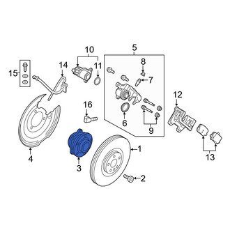 Volvo OE - Rear Wheel Bearing and Hub Assembly