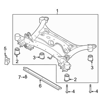 Volvo OE - Rear Suspension - Suspension Mounting (T4 Inscription / T4 Momentum / T4 R-Design)