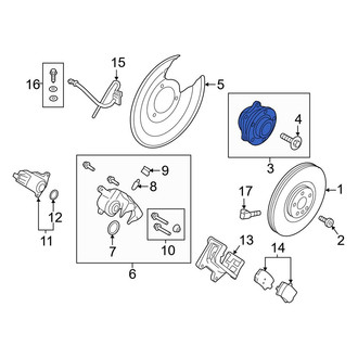 Volvo OE - Rear Wheel Bearing and Hub Assembly