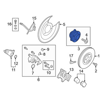 Volvo OE - Front Wheel Bearing and Hub Assembly
