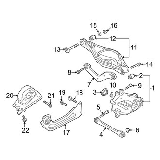 Volvo OE - Rear Suspension - Suspension Components (AWD)
