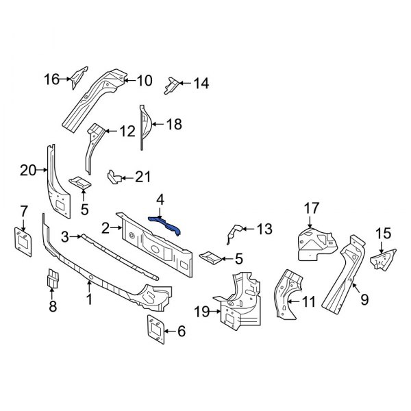 Rear Body Panel Bracket