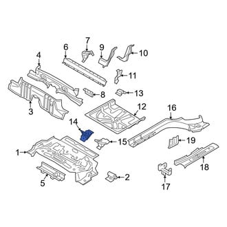 Volvo OE - Rear Inner Child Restraint Anchor Plate Bracket