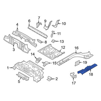 Volvo OE - Rear Right Upper Floor Side Rail Reinforcement