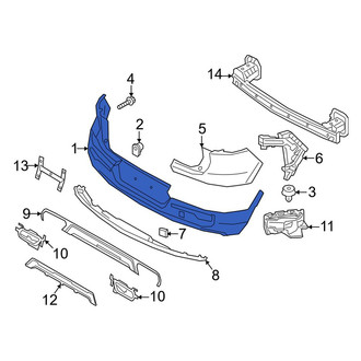 Volvo OE - Rear Upper Bumper Cover
