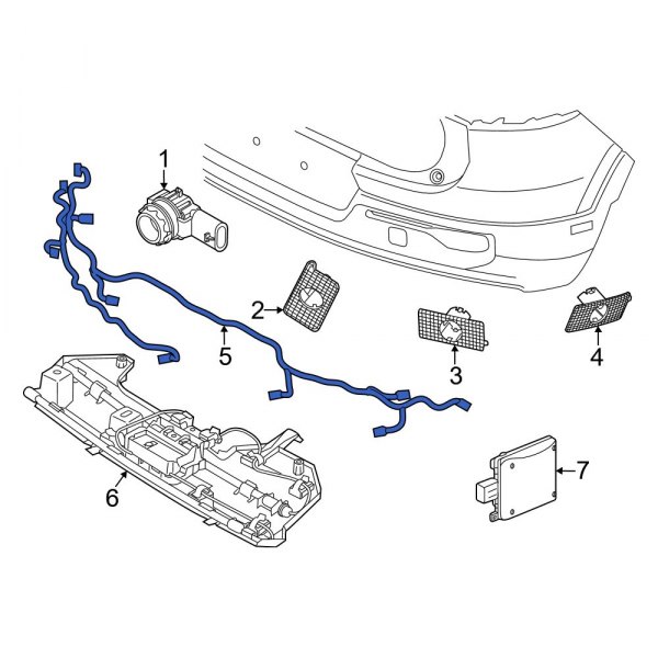 Parking Aid System Wiring Harness