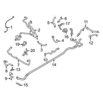 Volvo OE - Cooling - Hoses & Lines (Powertrain Cooling), (AWD)