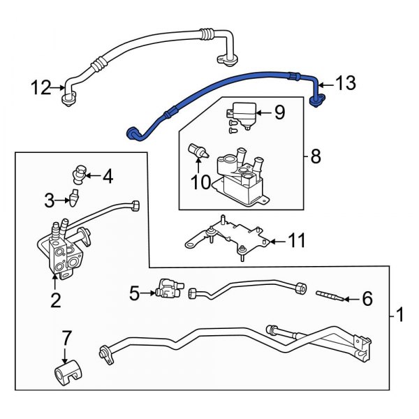 A/C Refrigerant Liquid Hose