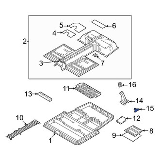 Volvo OE - Upper Drive Motor Battery Pack Cover
