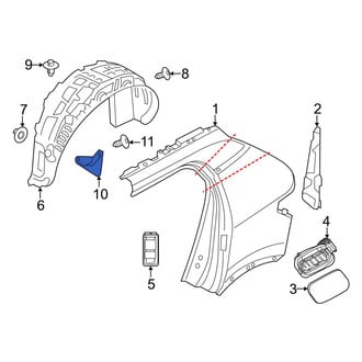 Volvo OE - Rear Left Stone Deflector