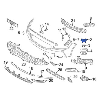 Volvo OE - Right Headlight Washer Cover Bracket