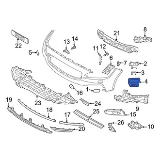 Volvo OE - Right Headlight Washer Cover Bracket