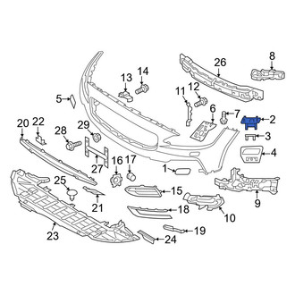 Volvo OE - Right Headlight Washer Cover Bracket