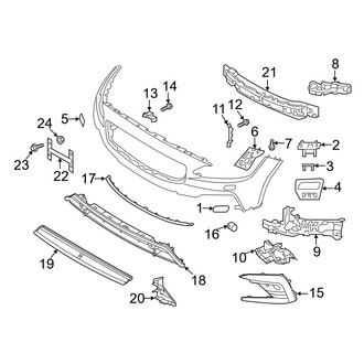 Volvo OE - Front Bumper & Grille - Bumper & Components (Trim & Brackets), (B6 R-Design / T8 Recharge R-Design)
