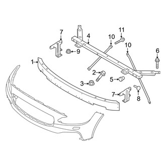 Volvo OE - Front Bumper & Grille - Bumper & Components (Impact Bar), (T6 R-Design / T8 Recharge R-Design)