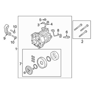 Volvo OE - Air Conditioner & Heater - Condenser, Compressor & Lines (Compressor Mechanical)