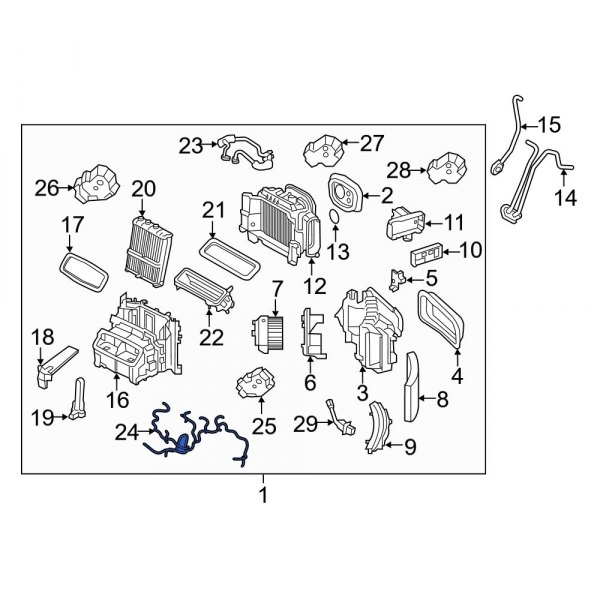 HVAC System Wiring Harness