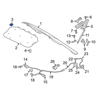 Volvo OE - Hood Insulation Pad Clip