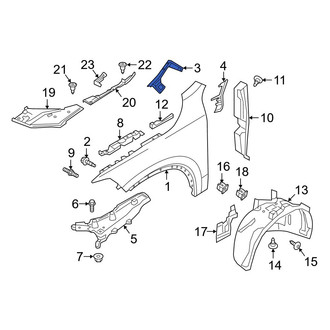 Volvo OE - Right Fender Spacer