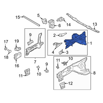 Volvo OE - Front Right Fender Apron Assembly