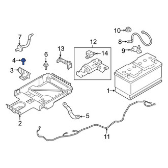 Volvo OE - Battery Hold Down Bolt