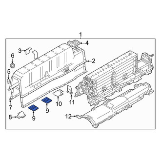 Volvo OE - Center Drive Motor Battery Pack Cover Bracket
