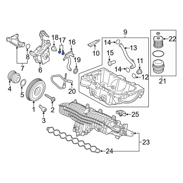 Engine Oil Dipstick Tube O-Ring