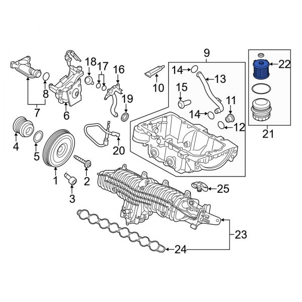 Engine Oil Filter Element