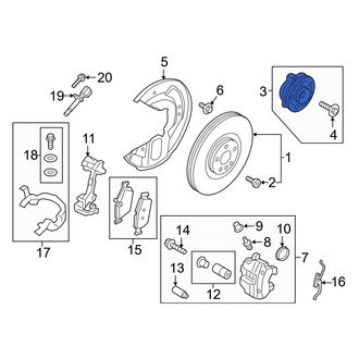Volvo OE - Front Wheel Bearing and Hub Assembly
