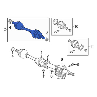 Volvo OE - Front Left CV Axle Assembly