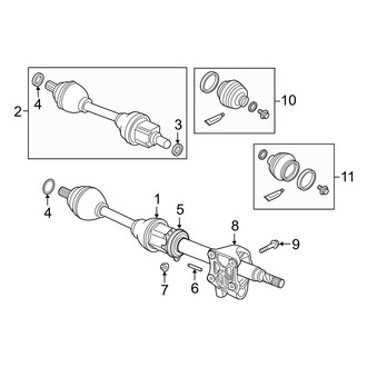 Volvo OE - Front Suspension - Drive Axles (B6 Inscription / B6 Momentum / B6 R-Design)
