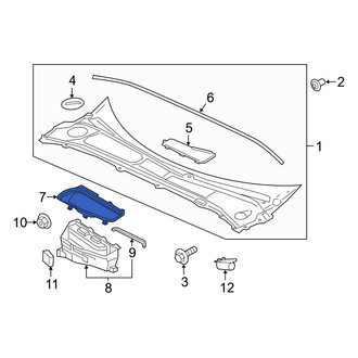Volvo OE - Cowl Water Deflector