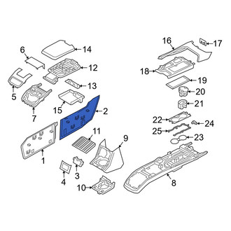 Volvo OE - Rear Left Console Panel