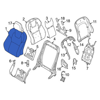 Volvo OE - Front Left Seat Back Cushion Cover