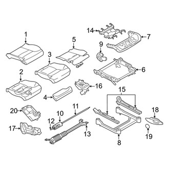Volvo OE - Seats & Tracks - Passenger Seat Components (Seat Cushion)