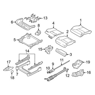 Volvo OE - Seats & Tracks - Driver Seat Components (Seat Cushion)