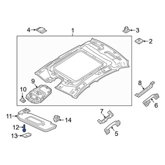 Volvo OE - Sun Visor Bolt